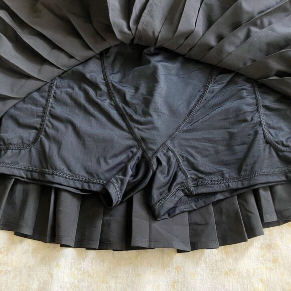 Iuga Size Small Pleated Tennis Skirt Black S - Picture 4 of 5